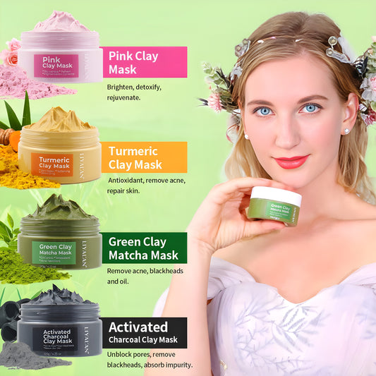 Liyalan™ Clay Mask Combo 50gm each Pack of 4